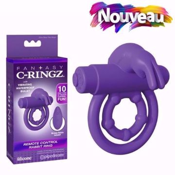 Image de C-RINGZ REMOTE CONTROL RABBIT RING MAUVE