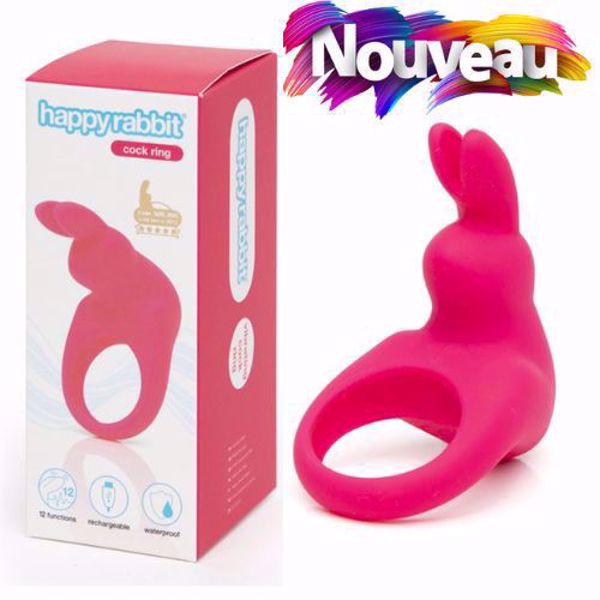 Image de Happy Rabbit - Rechargeable Cock Ring Pink