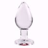 Picture of Red Heart Gem Glass Plug - Large