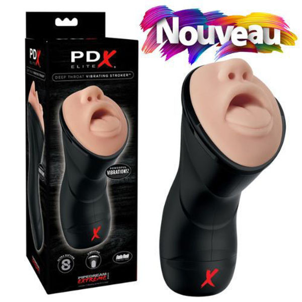 Image de PDX ELITE DEEP THROAT VIBRATING STROKER