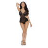 Image de Tie-Back Baby Doll Teddy & Thong - Black