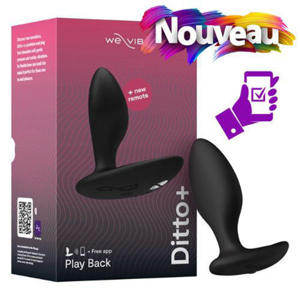 Image de We-Vibe Ditto+ Noir Satine