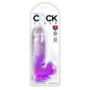 Image de King Cock Clear 6" With Balls - Purple