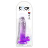 Picture of King Cock Clear 7" With Balls - Purple