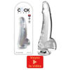 Picture of King Cock Clear 7.5" With Balls - Clear
