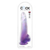 Picture of King Cock Clear 10" With Balls - Purple