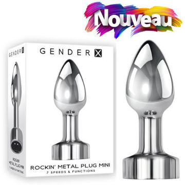 Image de Rockin Metal Plug Mini - Rechargeable - Silver