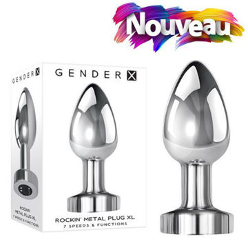 Image de Rockin Metal Plug XL - Rechargeable - Silver