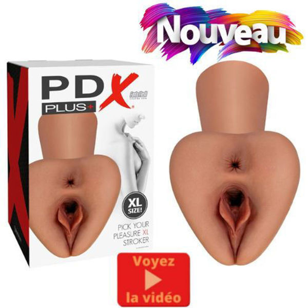 Image de PDX Plus - Pick Your Pleasure Stroker XL - Brown