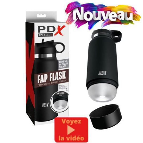 Image de PDX Plus Fap Flask Thrill Seeker - Frosted/Black