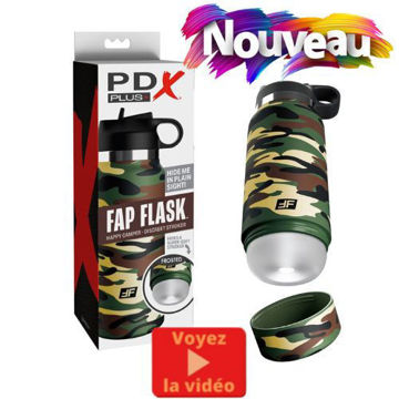 Image de PDX Plus Fap Flask Happy Camper - Frosted/Camo